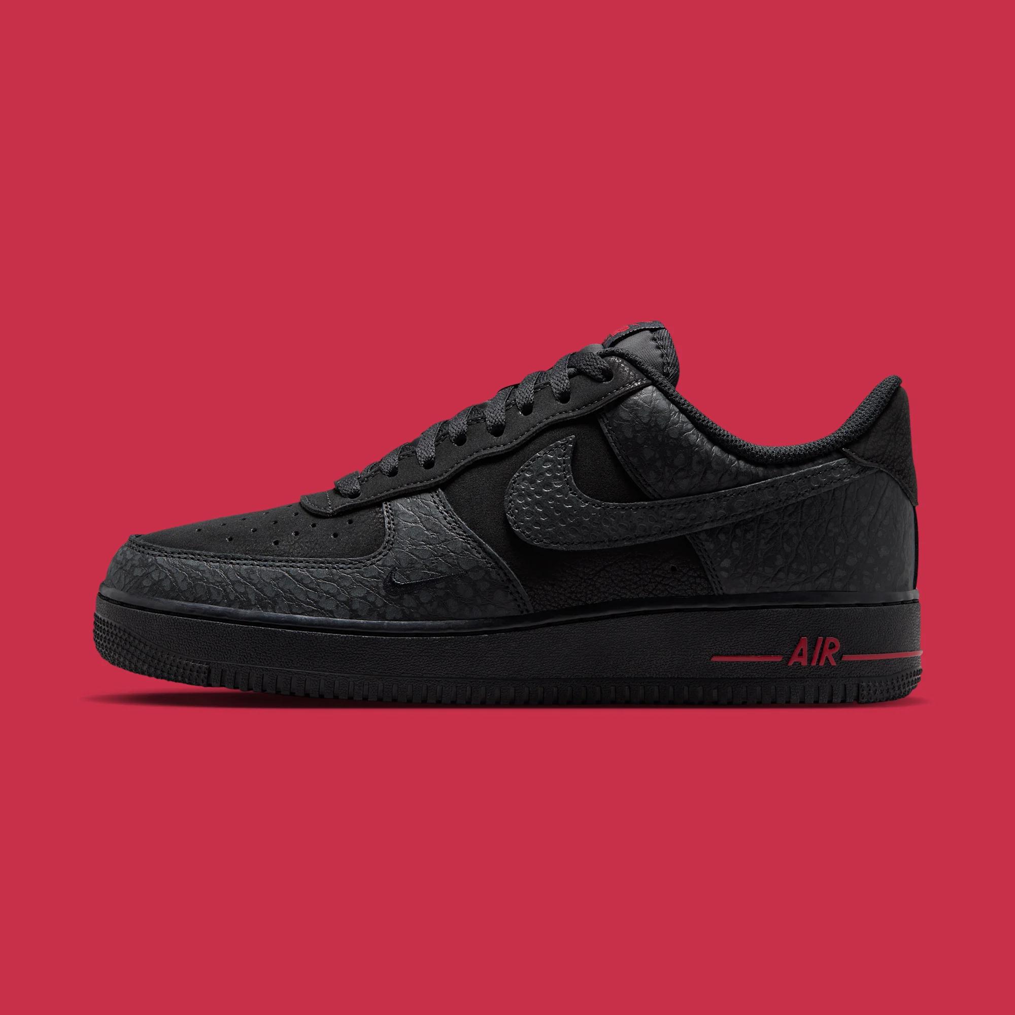 Nike Air Force 1 Low "Black & Tough Red" drops in 2026