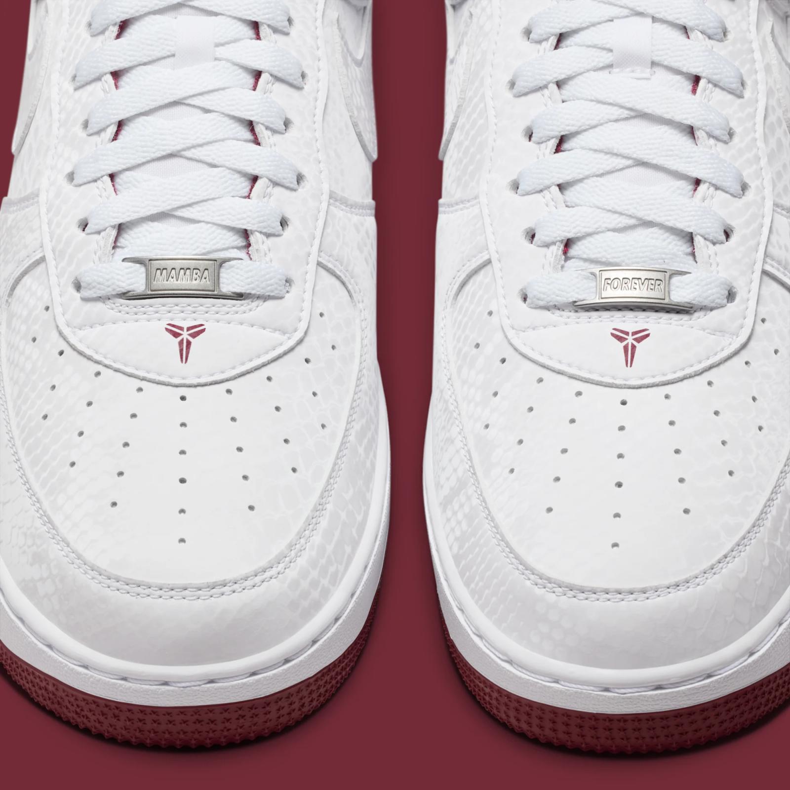 Kobe Bryant x Nike Air Force 1 Low “White & Team Red” releasing in 2026