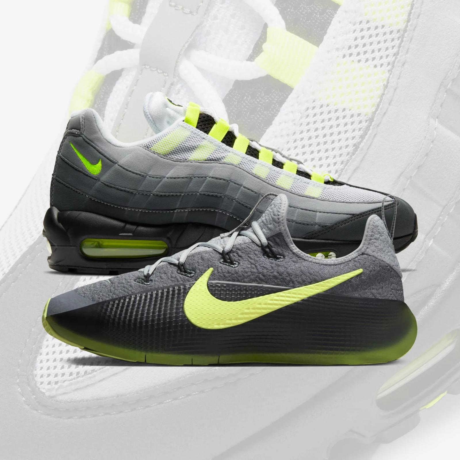 Nike LeBron Royalty TR Smoke Grey Volt (FJ6151-001) vs Nike Air Max 95 Volt (CT1689-001)