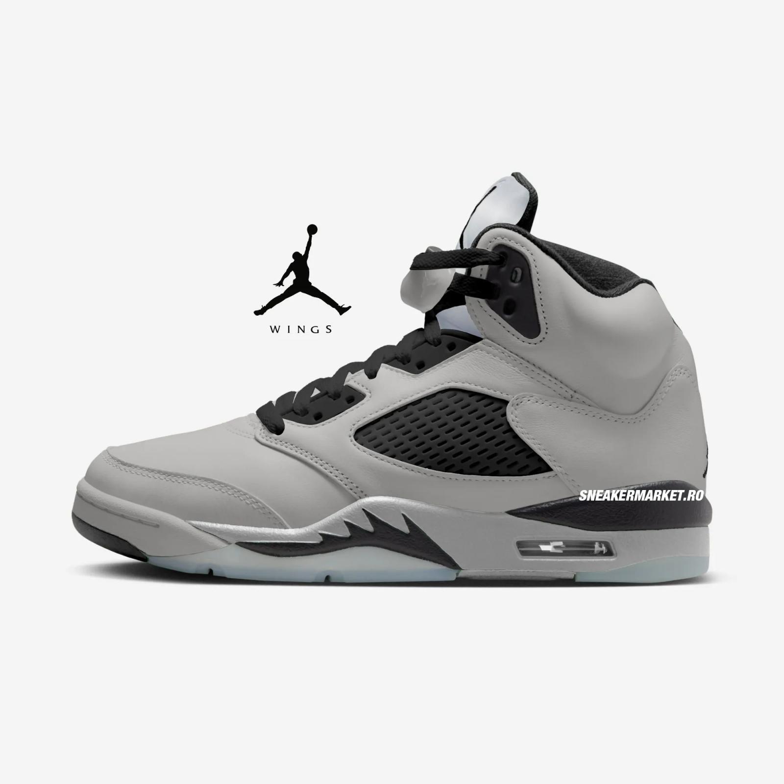 Air Jordan 5 Retro Wings Medium Grey Black Metallic Silver IO2038-001 Release Date Fall 2025