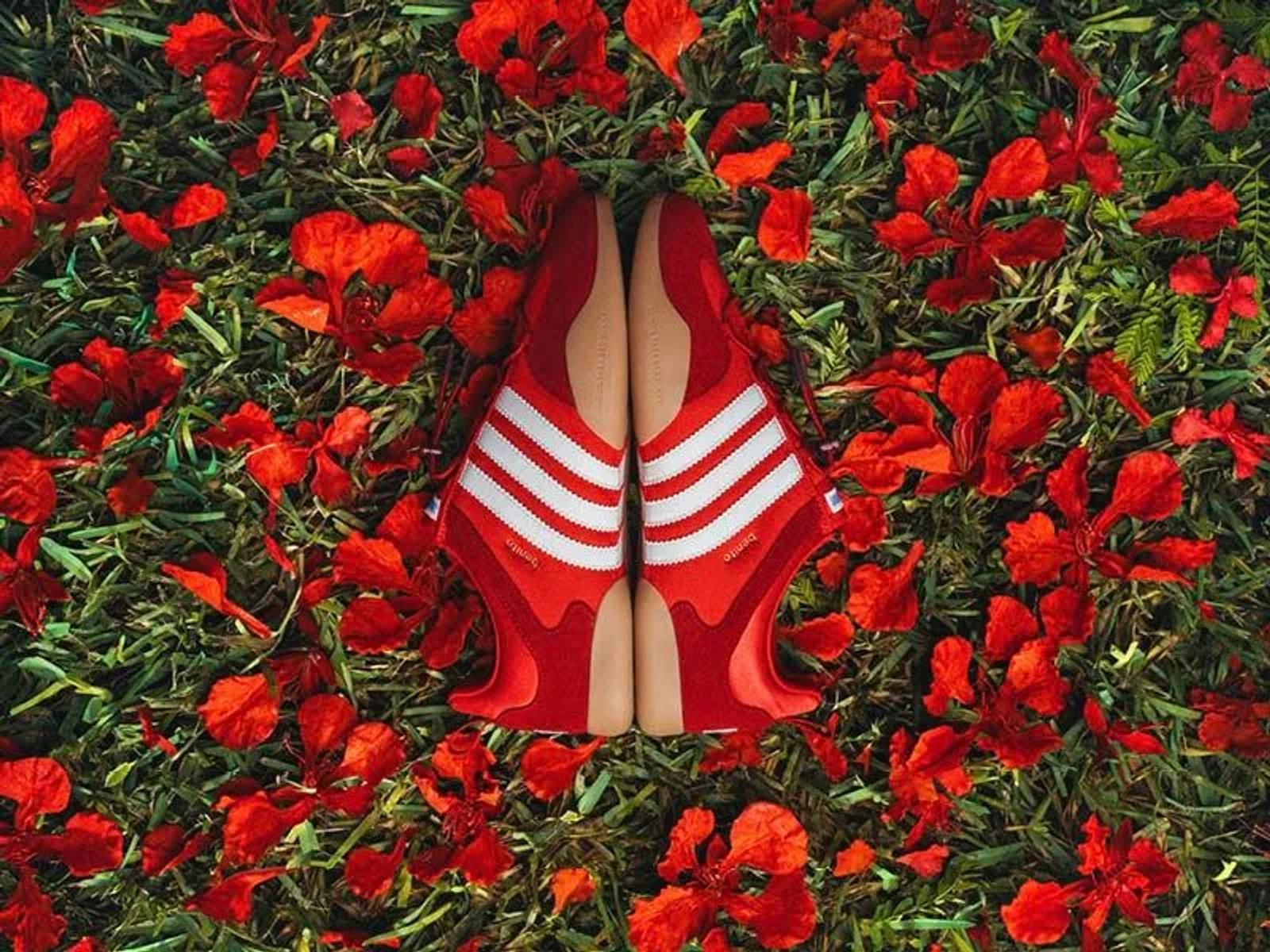 adidas Originals and Bad Bunny Return with the Ballerina in Vivid Red