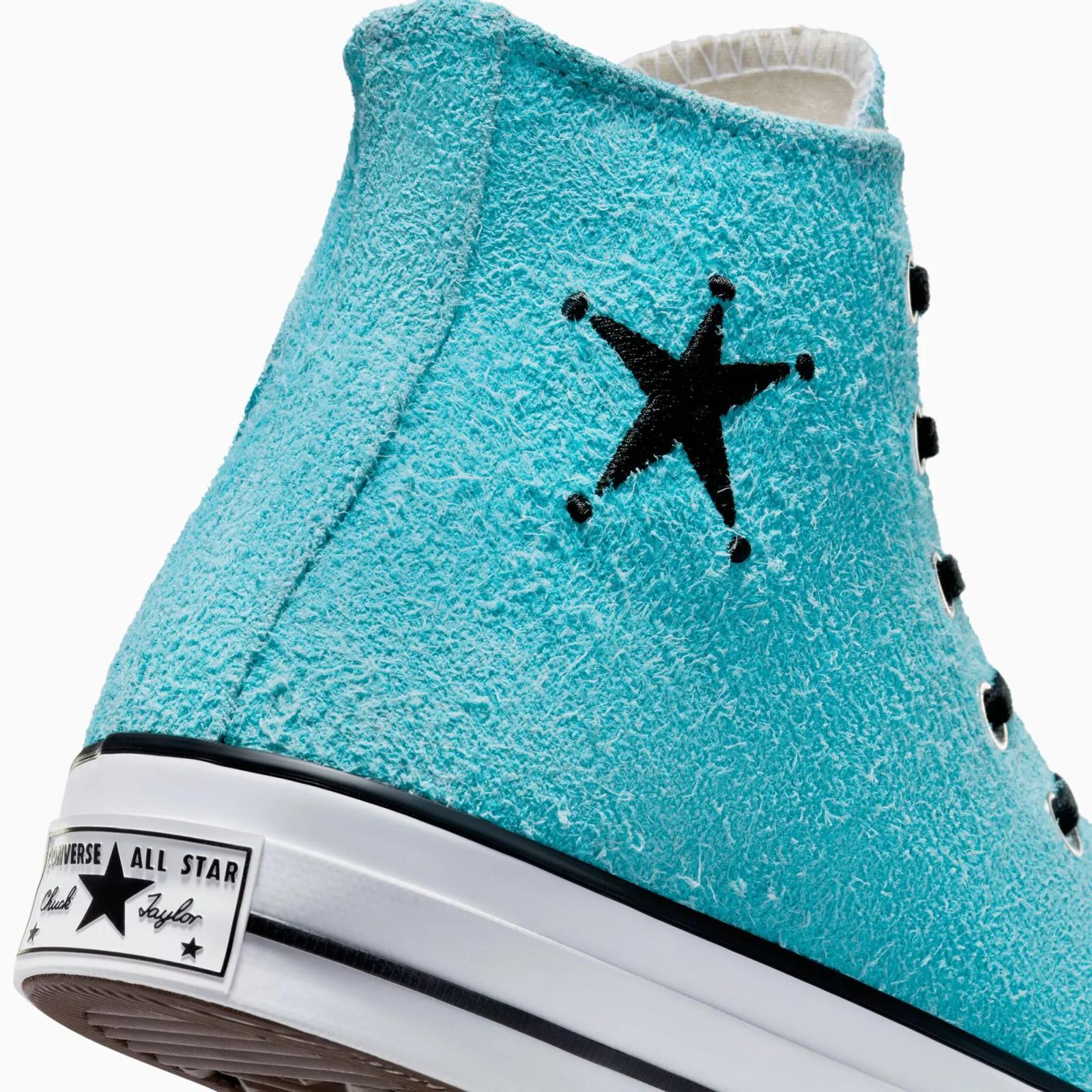 Stussy x Converse Chuck 70 High Sky Blue A07663C