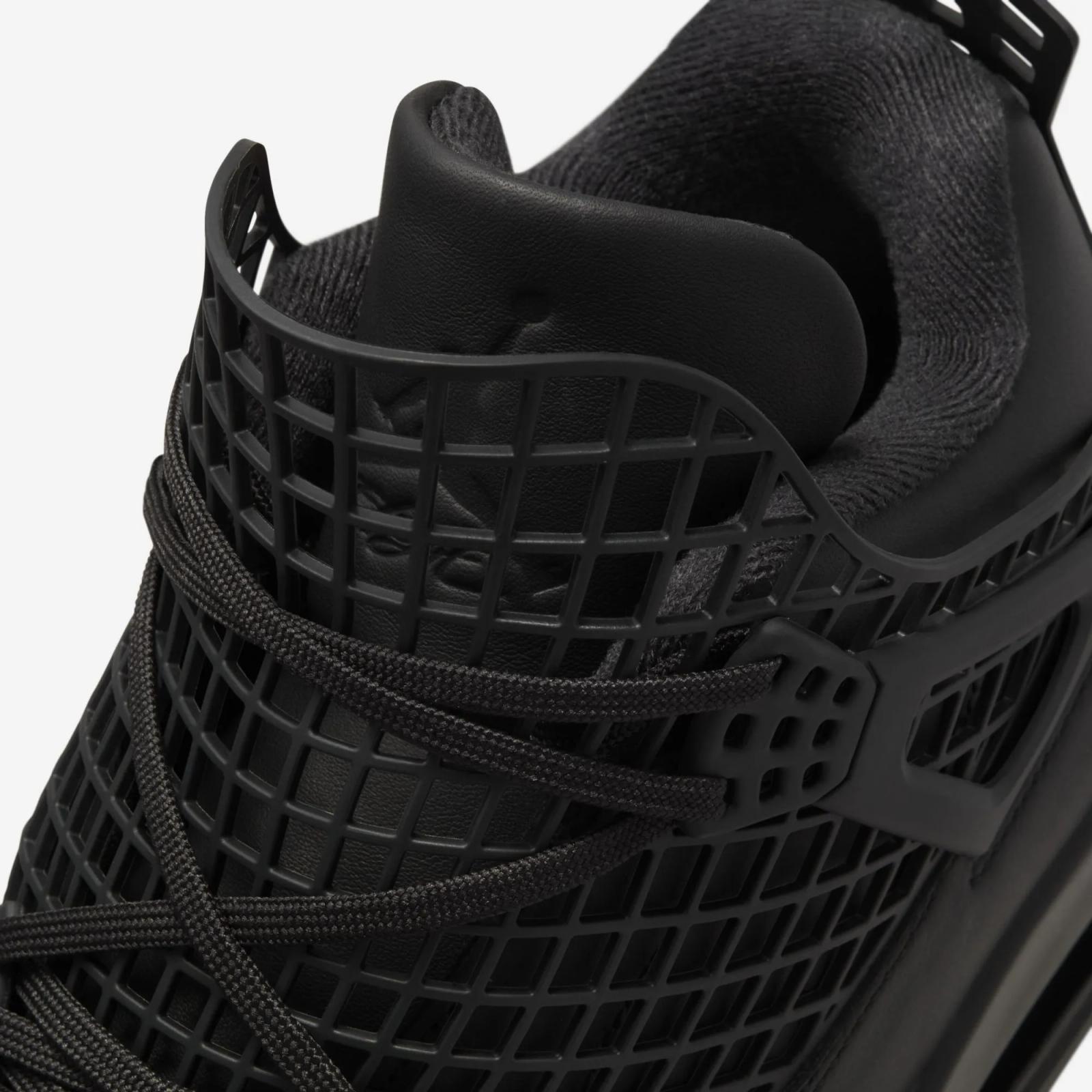 Air Jordan 4 Retro NET Black / Metallic Silver FN7251-001 Release Date