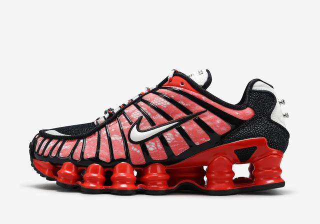 Ricardo Tisci x Nike Shox TL SP W "Habanero Red" Habanero Red/White/Black