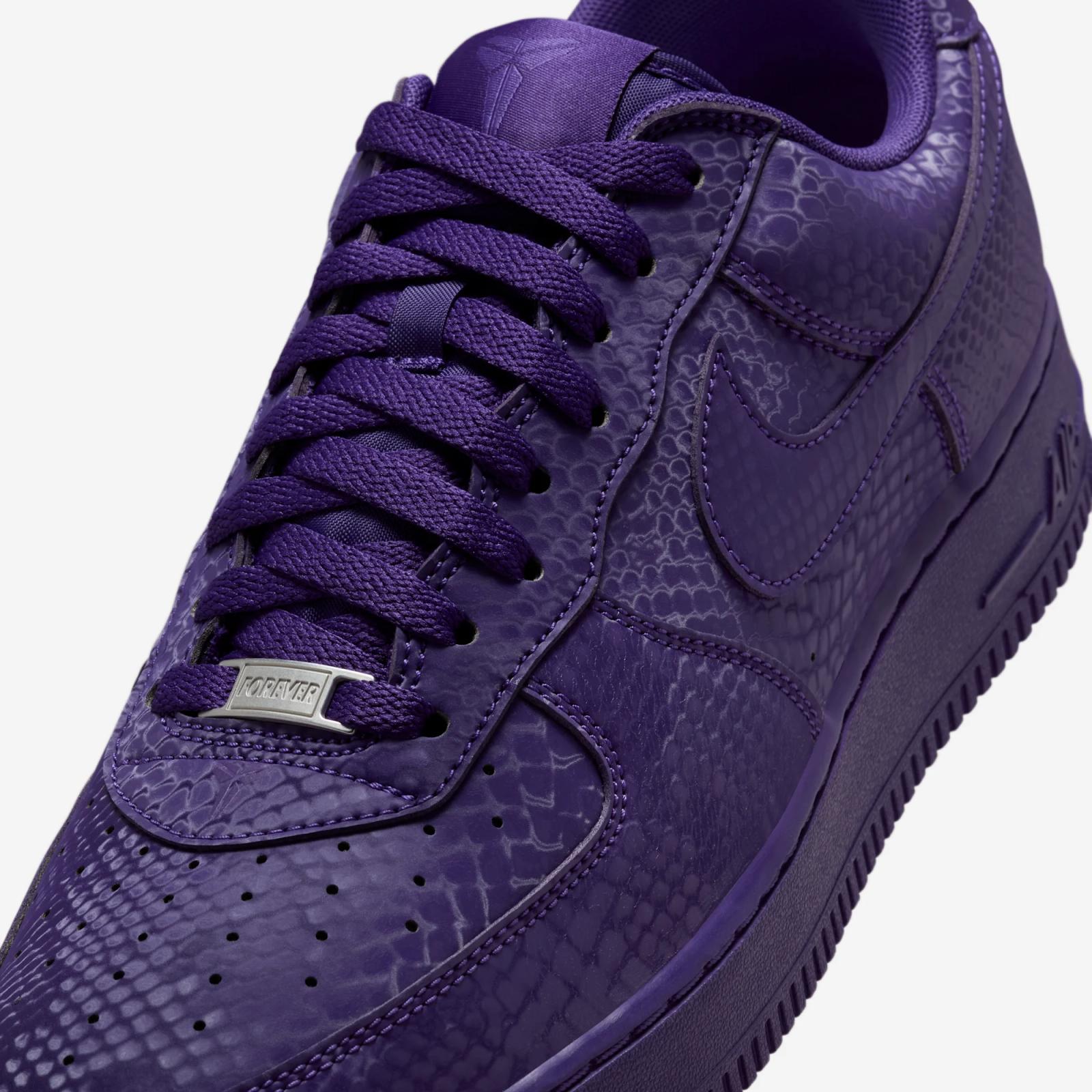 Kobe Bryant x Nike Air Force 1 Low Court Purple IB0018-500 Release Date 2025