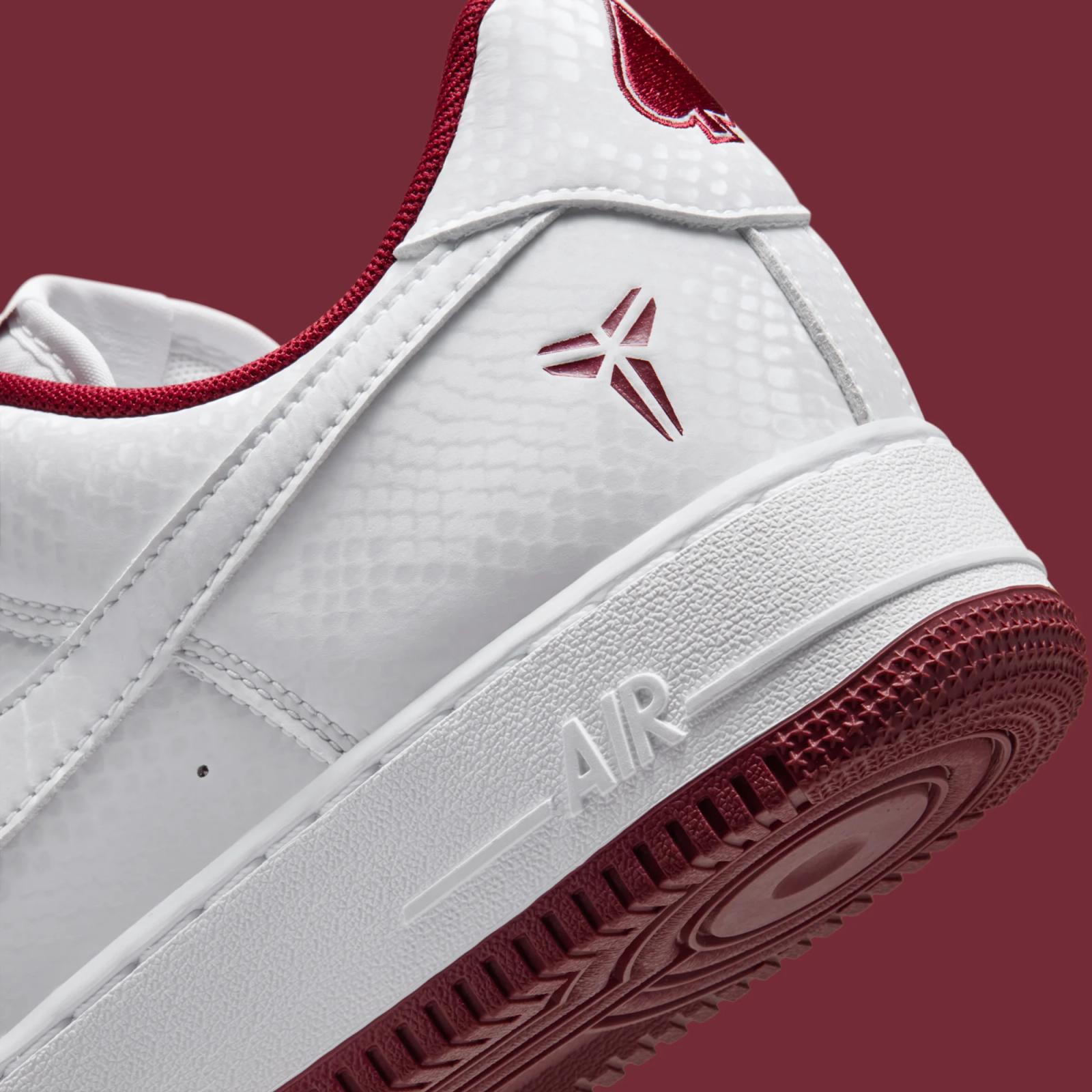 Kobe Bryant x Nike Air Force 1 Low “White & Team Red” releasing in 2026