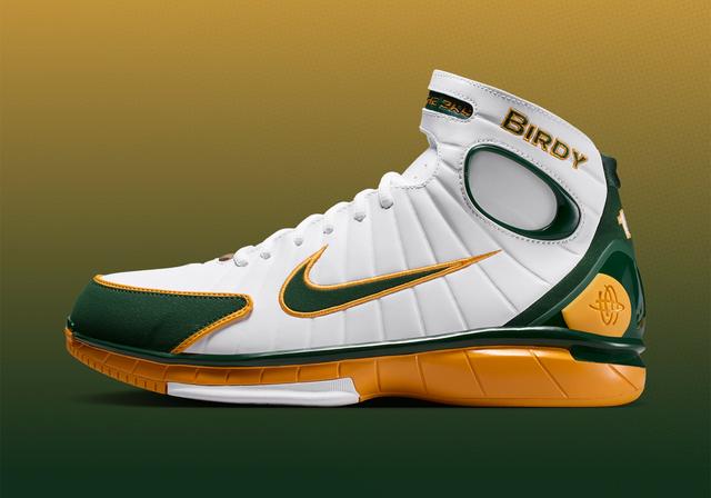 Nike Air Zoom Huarache 2K4 "Sue Bird" White/Deep Forest/Canyon Gold