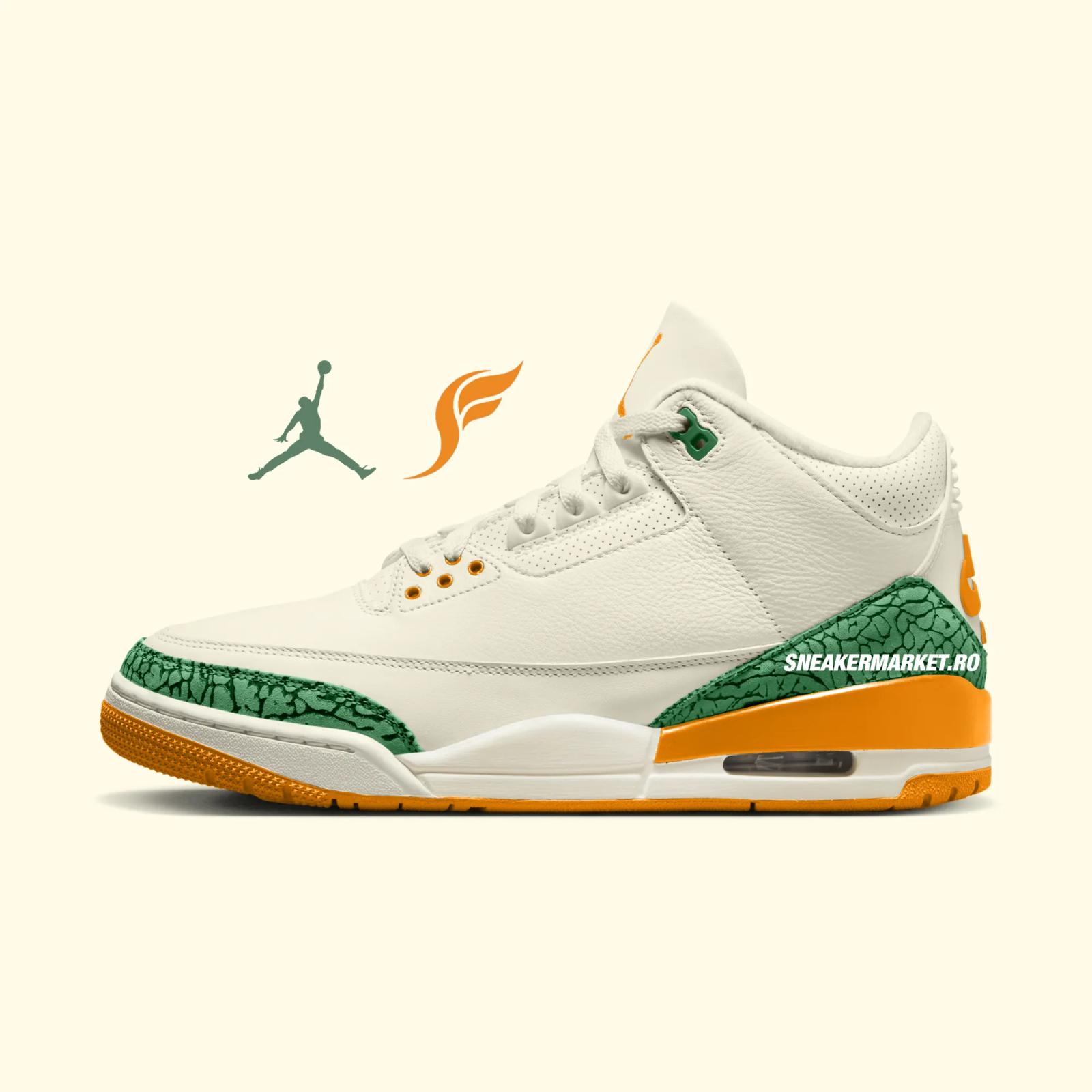 SoleFly x Air Jordan 3 Retro SP Sail / Gorge Green IF4491-100 Release Date 2025