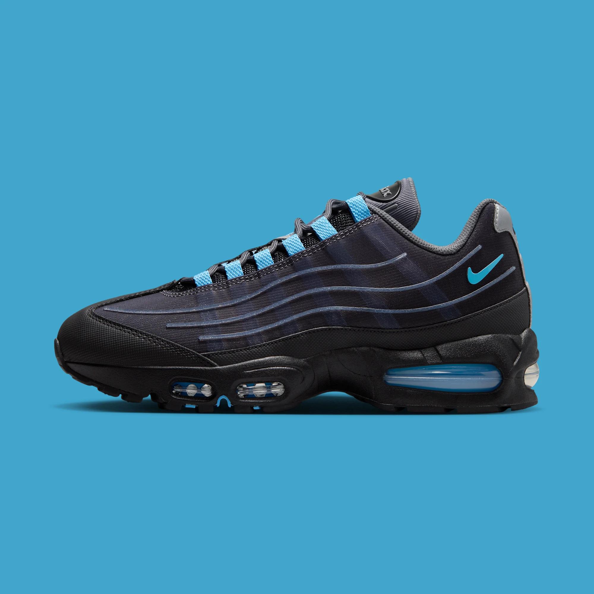 Nike Air Max 95 Big Bubble Tech "Black & University Blue" drops in 2026
