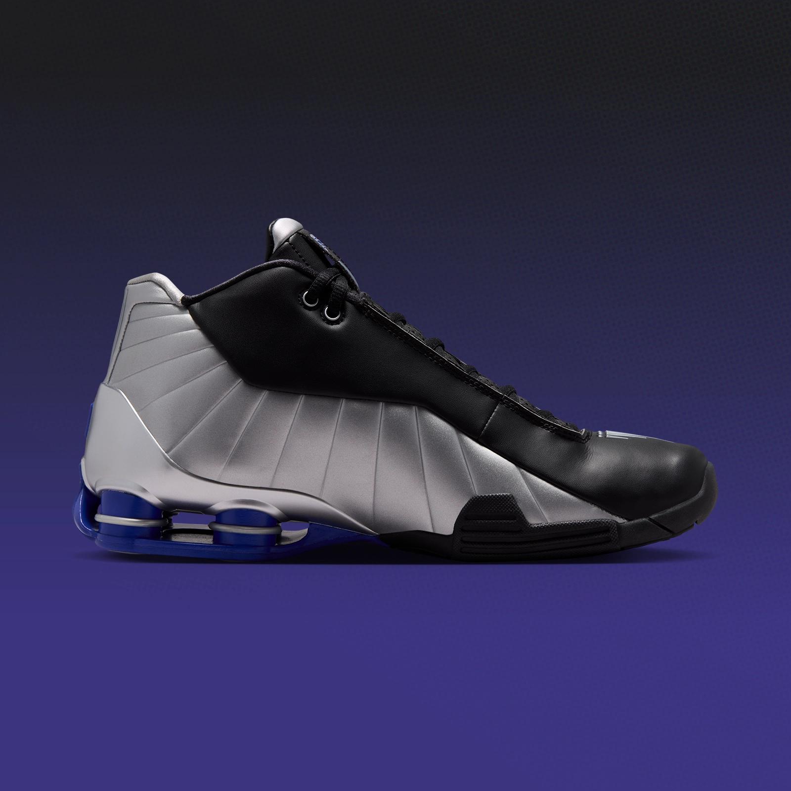 Nike Shox BB4 "Black / Silver / Lapis" returns August 28th, 2026