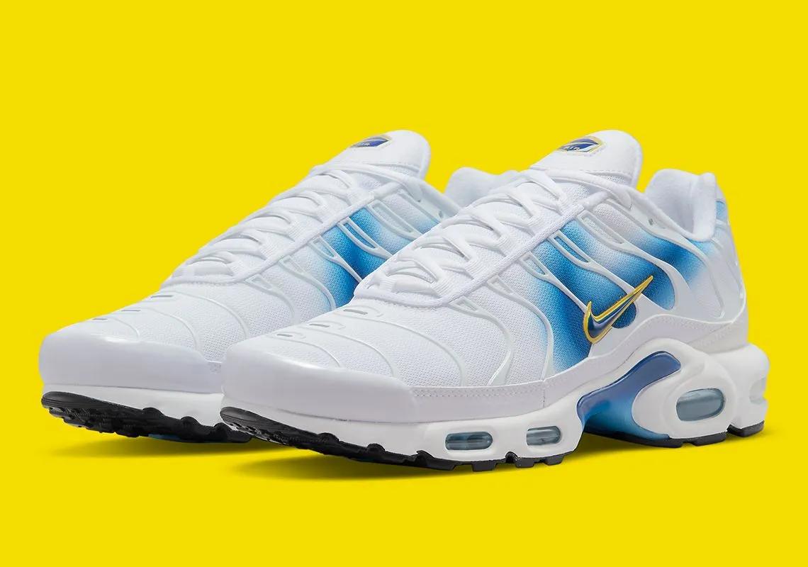 Nike Air Max Plus White Blue Yellow