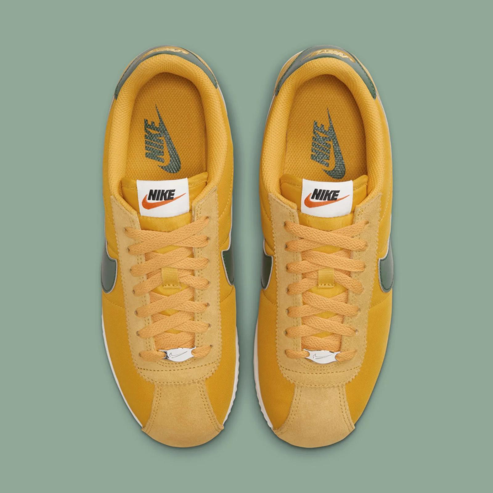 Nike Cortez Textile Yellow Ochre / Gorge Green DZ2795-702