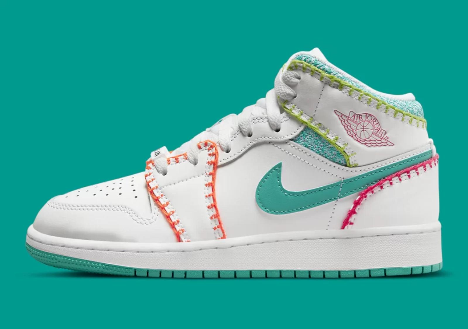 Air Jordan 1 Mid SE GS Knitted