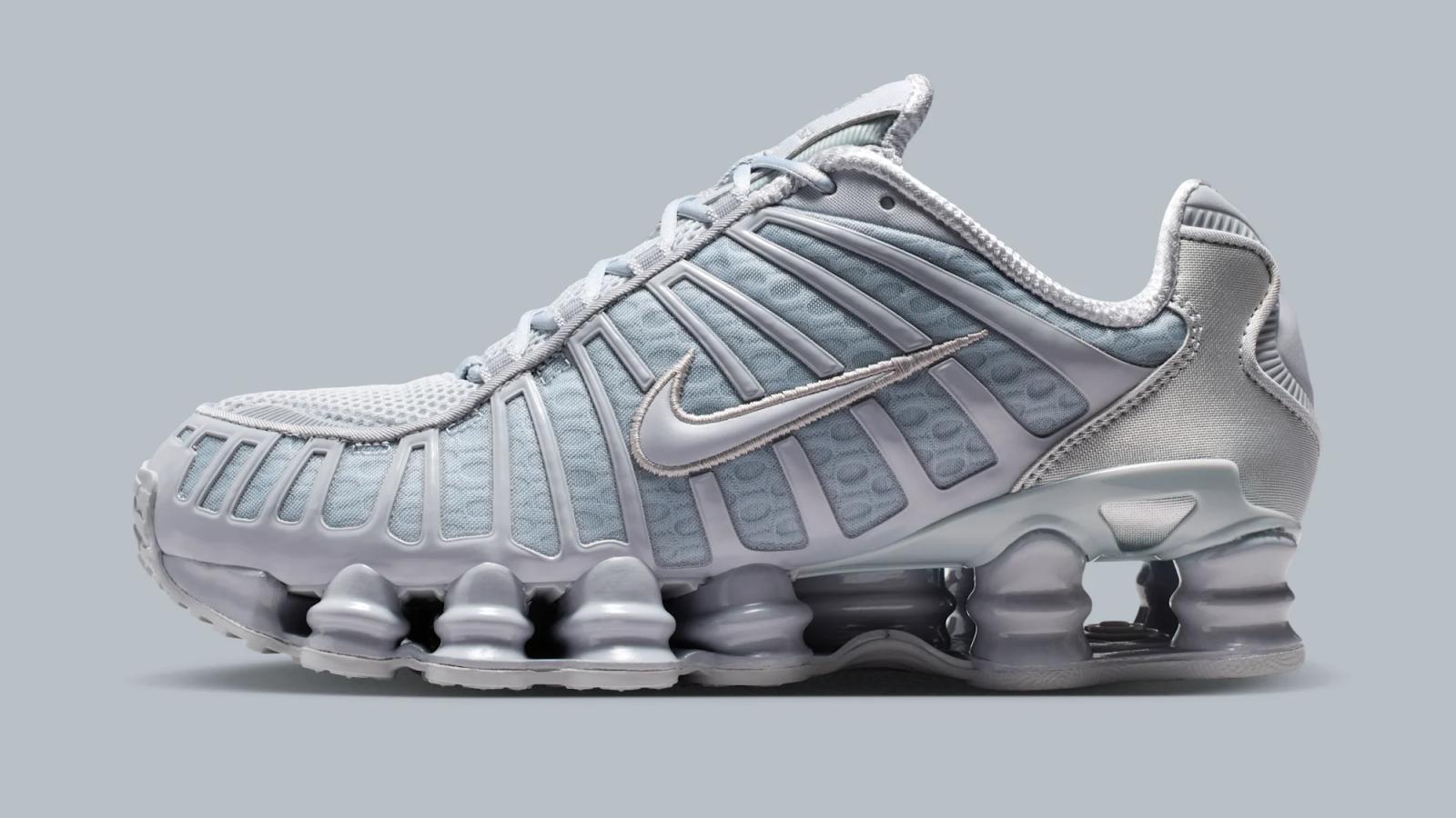 Nike Shox TL "Wolf Grey & Metallic Silver" drops in 2026