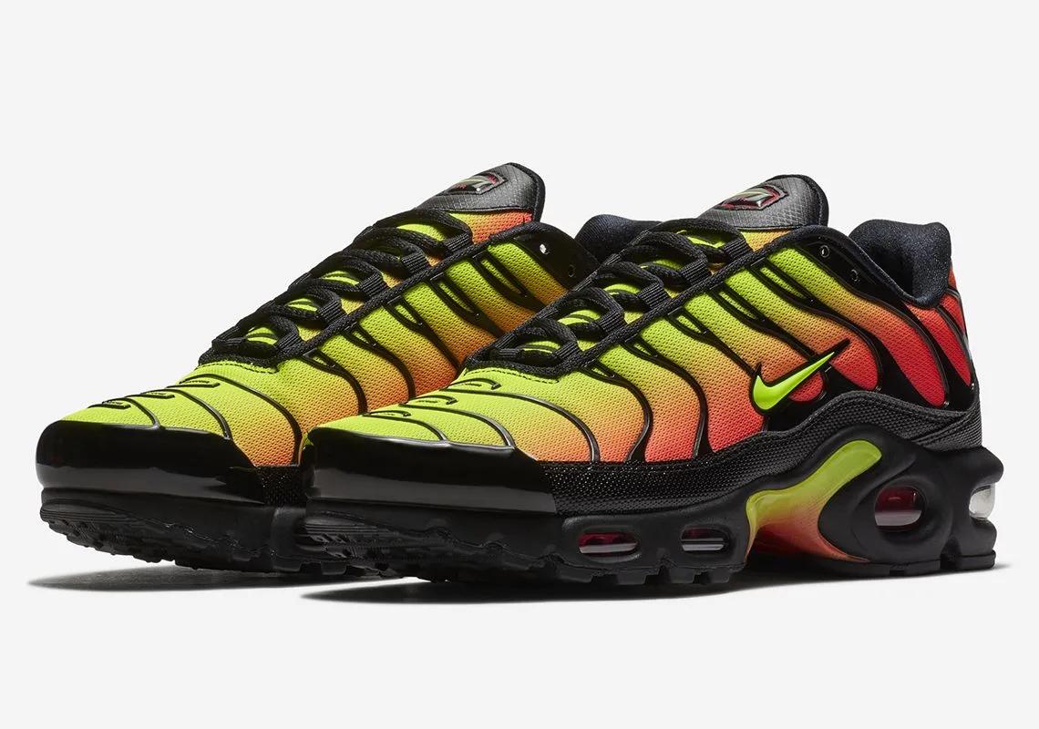 Nike Air Max Plus Black “Volt / Solar Red”