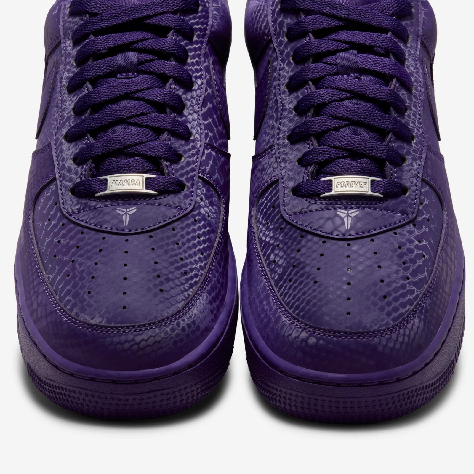 Kobe Bryant x Nike Air Force 1 Low Court Purple IB0018-500 Release Date 2025