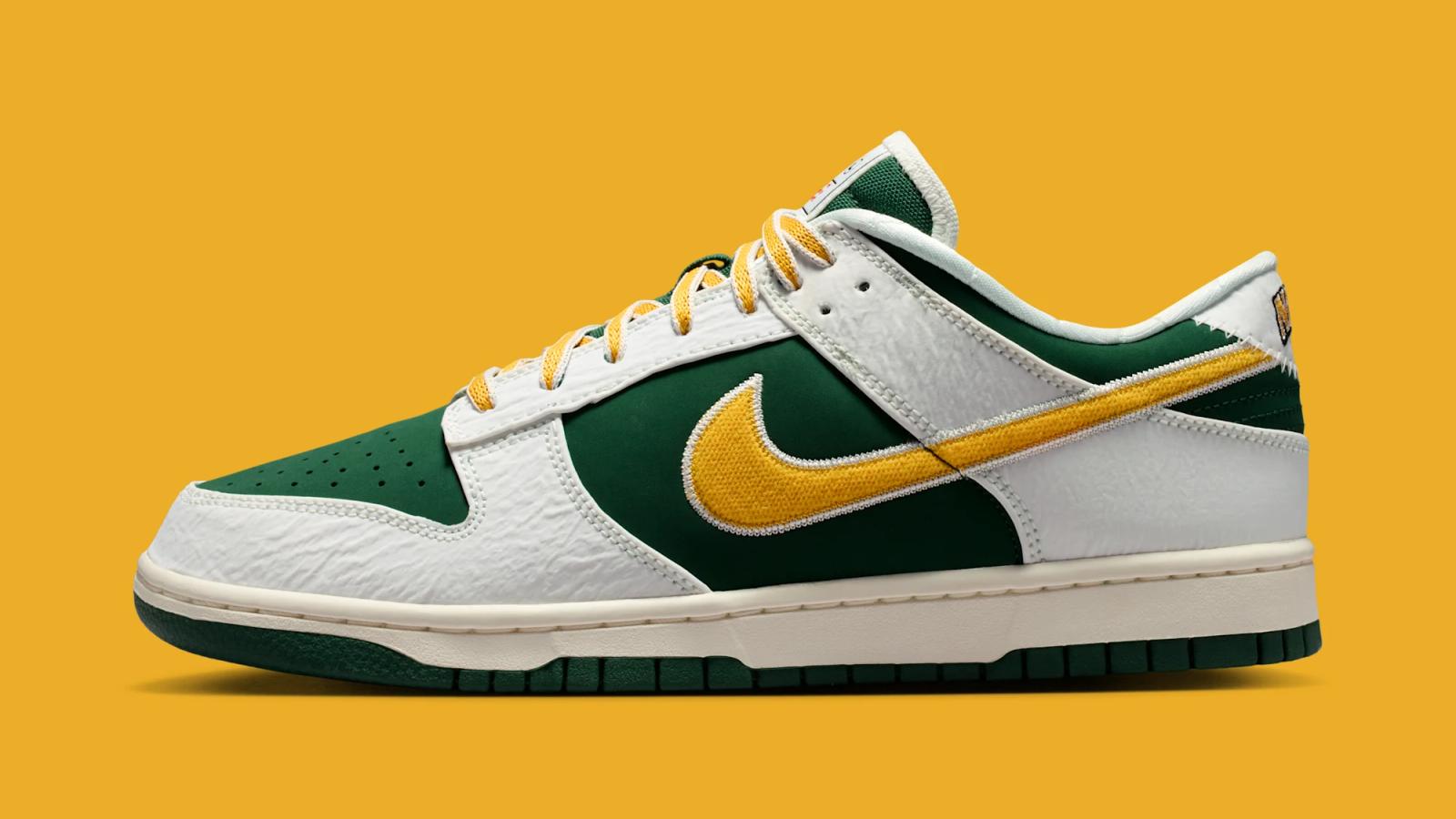 Nike Dunk Low Retro "Sail & University Gold" drops August 1st, 2026