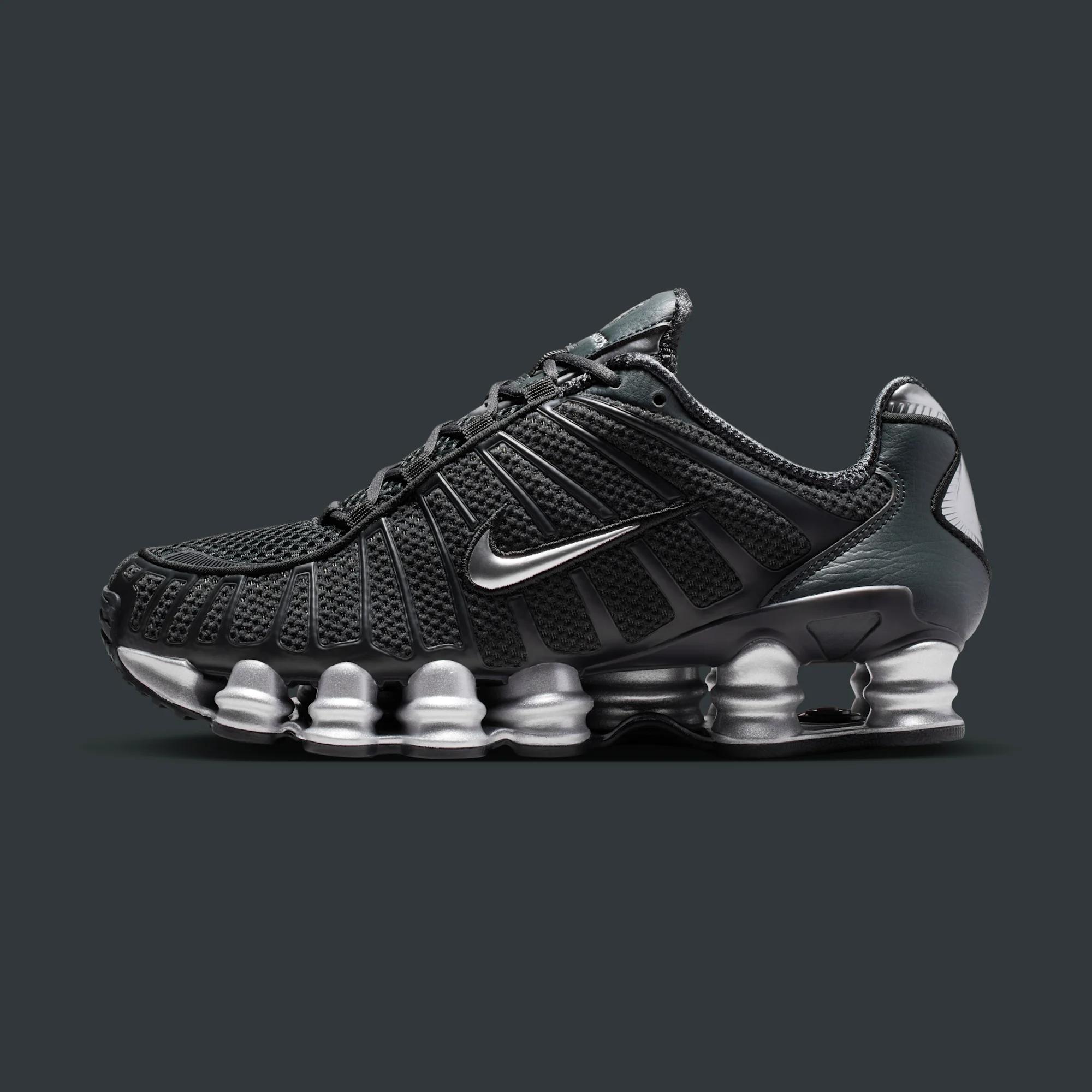 Nike Shox TL "Off Noir & Metallic Silver" drops in 2026