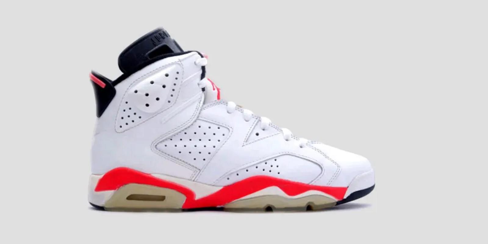 Air Jordan 6 White Infrared 1991 White Infrared Black 4389
