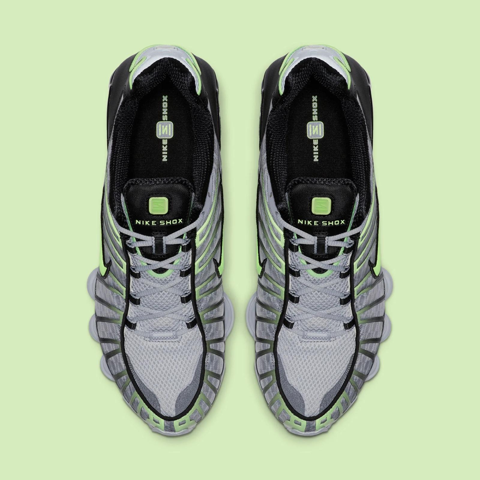 Nike Shox TL Wolf Grey / Lime Blast 2025 Restock AV3595-005
