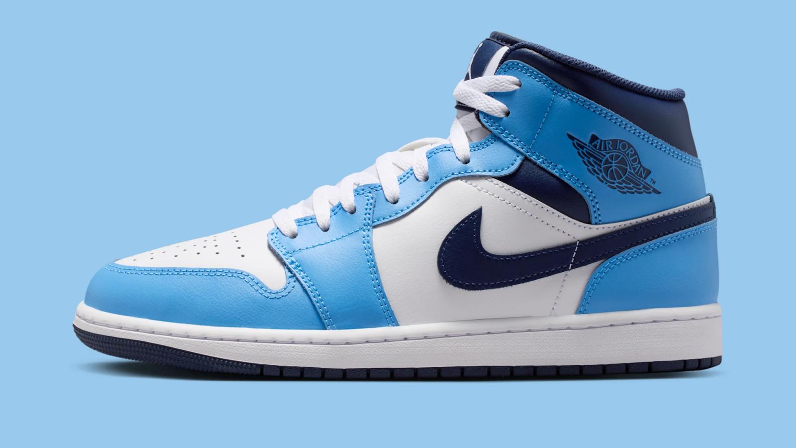 Air Jordan 1 Mid "University Blue" drops April 1st, 2026