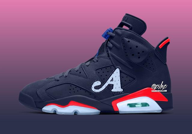 Awake NY x Air Jordan 6 Retro SP "Midnight Navy" Midnight Navy/Infrared 23/Game Royal/Light Blue