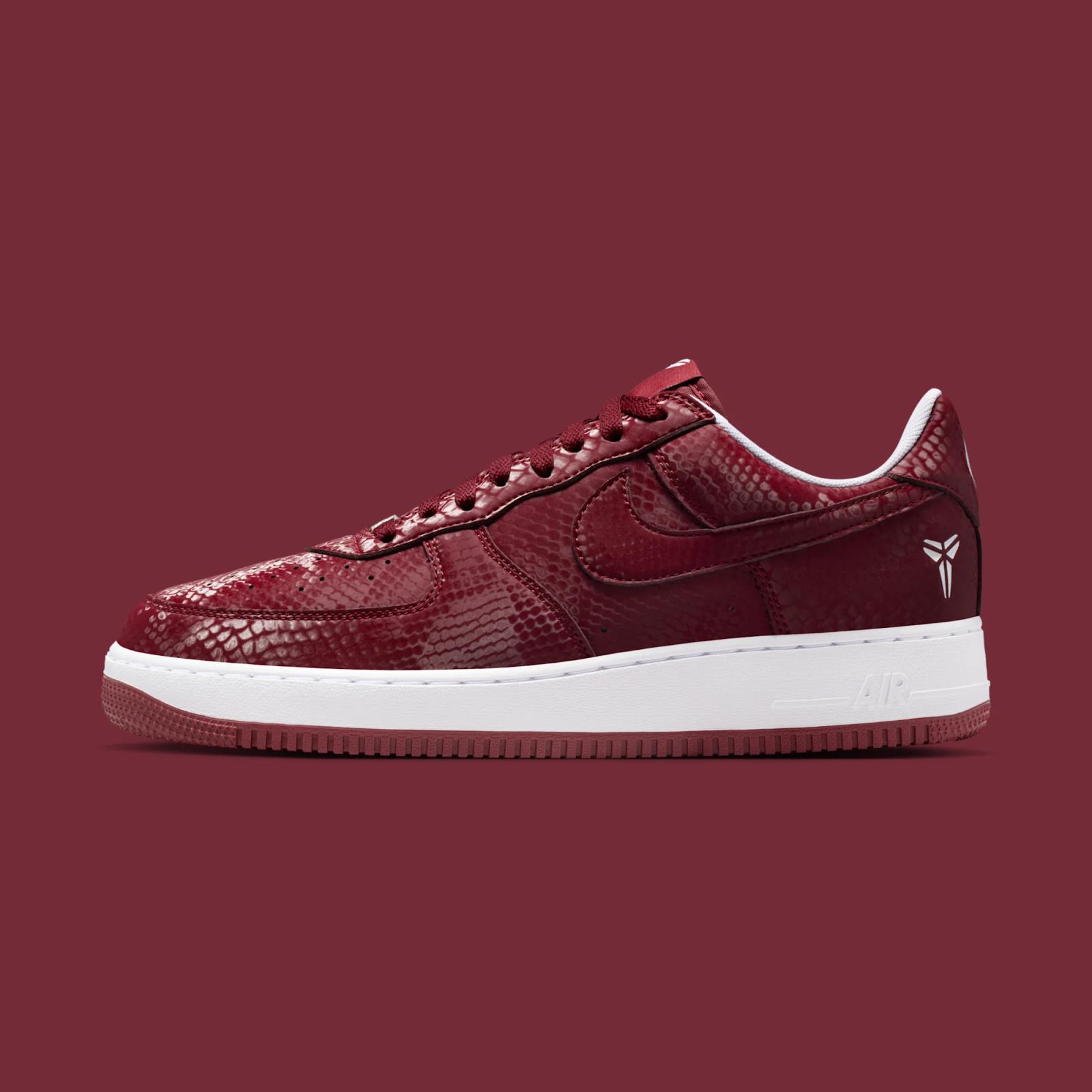 Kobe Bryant x Nike Air Force 1 Low “Team Red & White” releasing in 2026