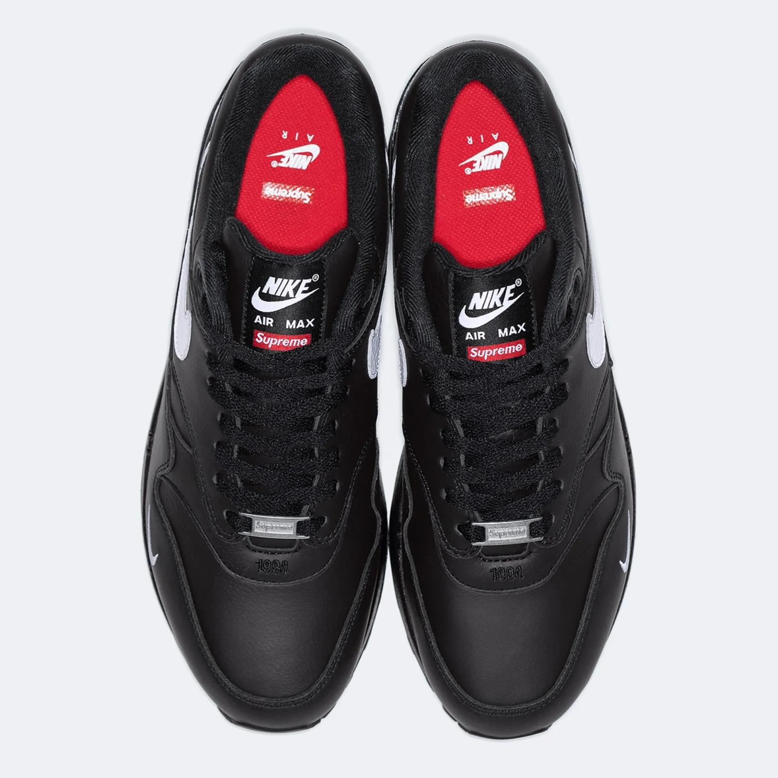 Supreme x Nike Air Max 1 '87 SP Black / White HF8813-001 Release Date