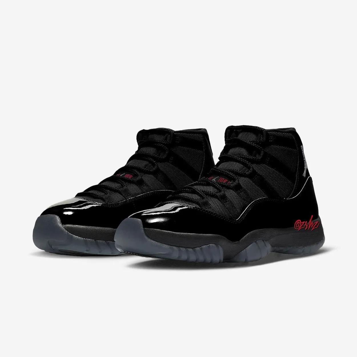 Air Jordan 11 Retro Black / Red Holiday 2025 Release Date