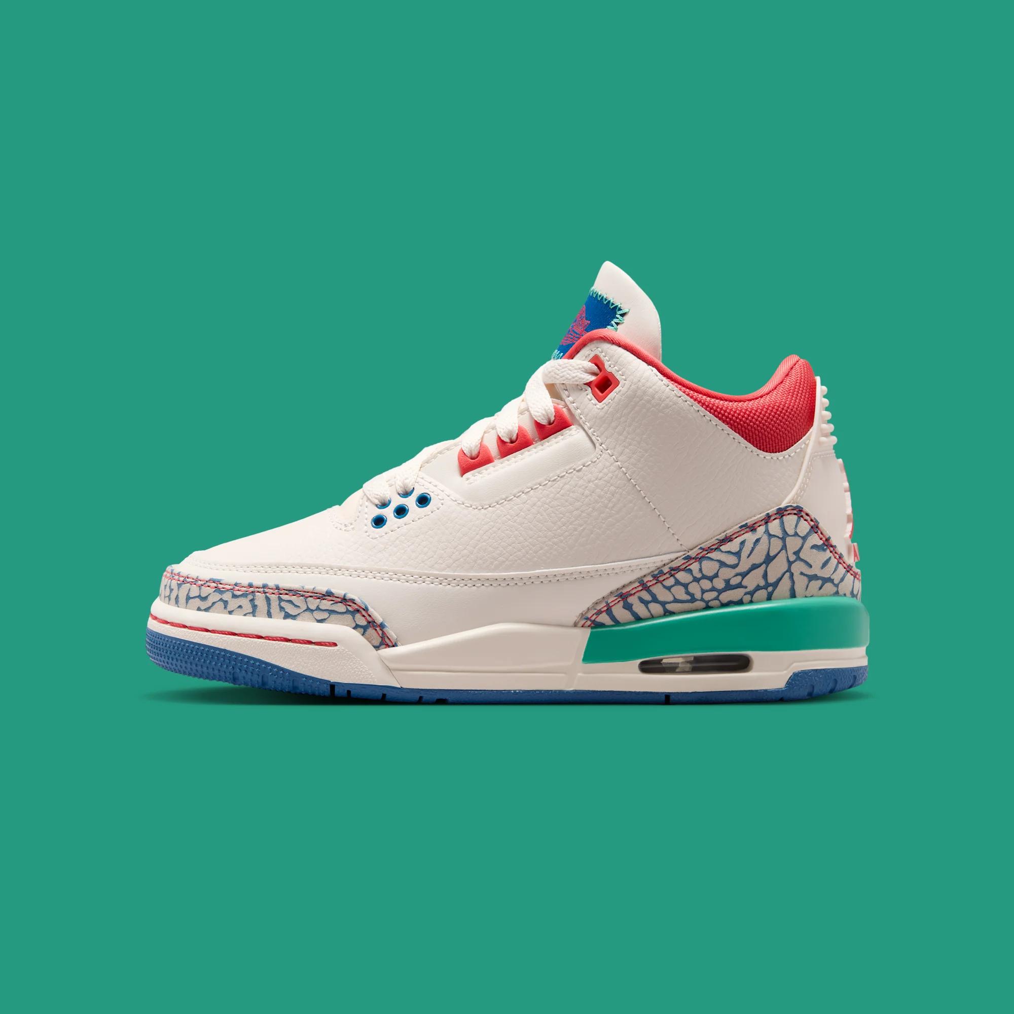 Air Jordan 3 Retro GS “Chalk & Track Red”