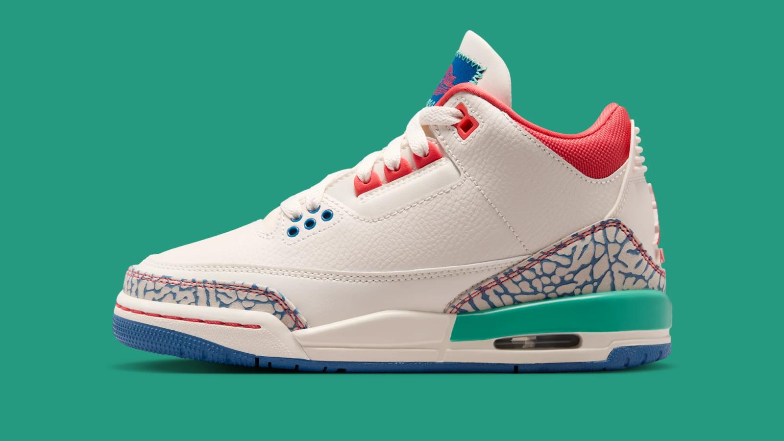 Air Jordan 3 Retro GS “Chalk & Track Red”