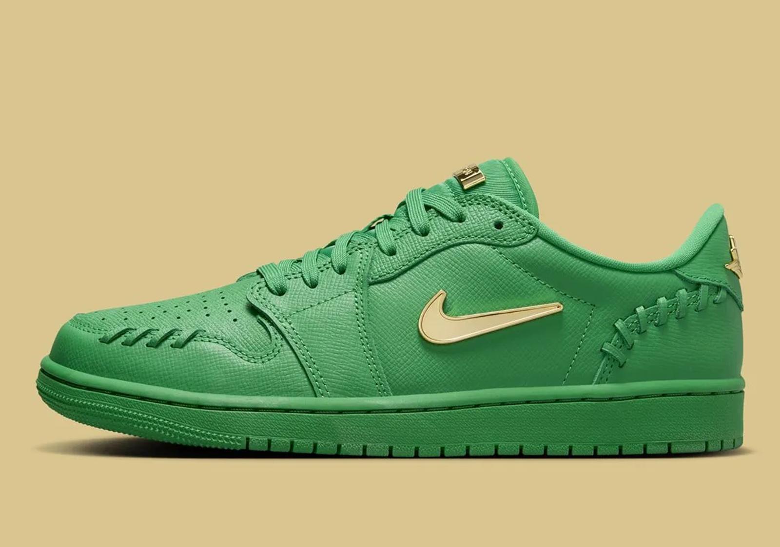 Air Jordan 1 Low Method of Make WMNS Lucky Green Metallic Gold