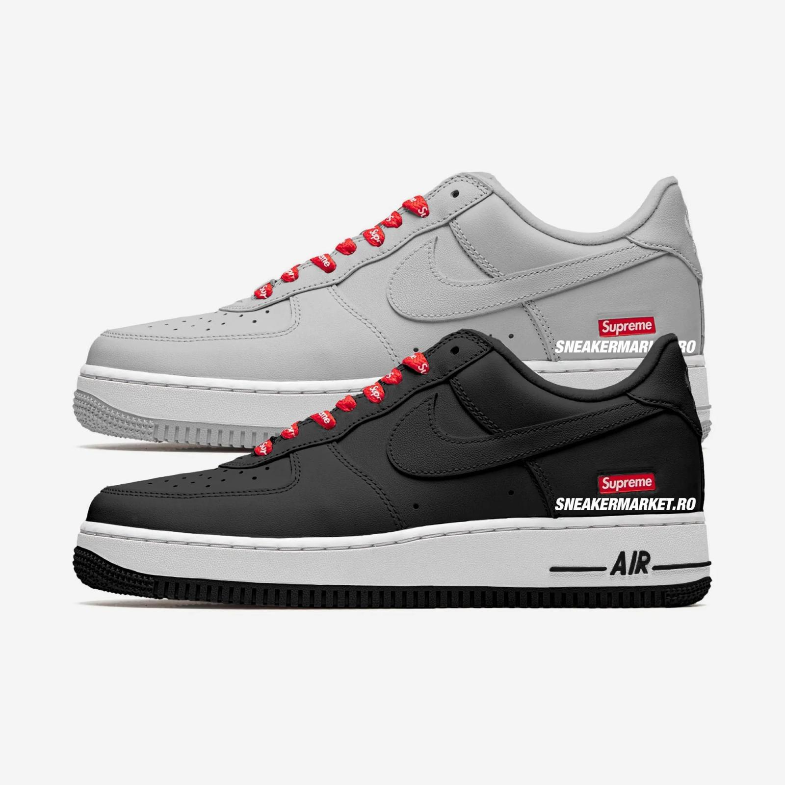 Supreme x Nike Air Force 1 Low CU9225-002 CU9225-102