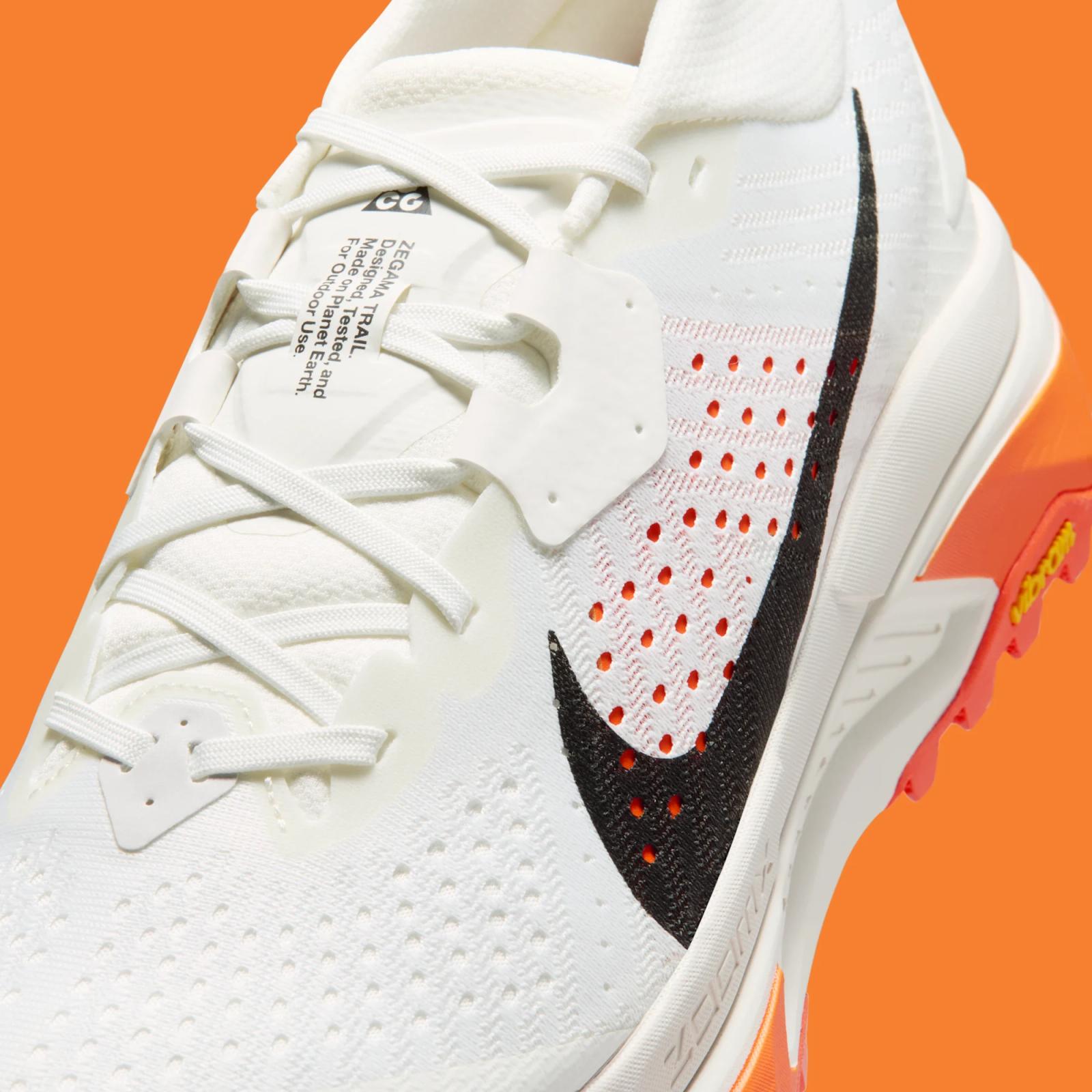 Nike ACG Zegama Trail "Summit White & Safety Orange" drops April 30th, 2026