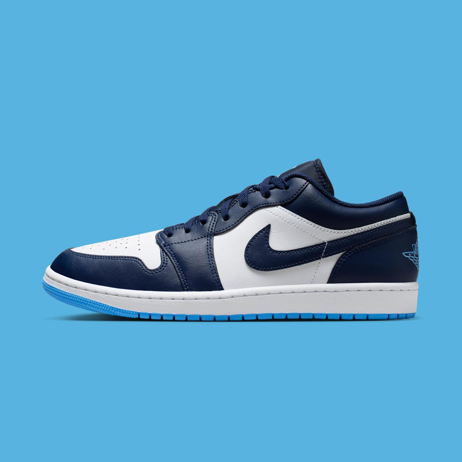 Air Jordan 1 Low "Midnight Navy & University Blue" drops April 1st, 2026