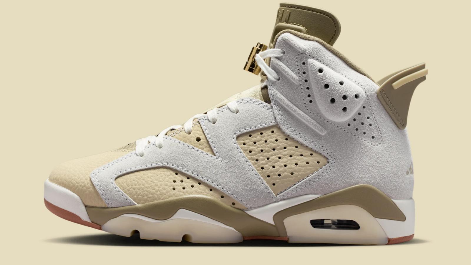 Air Jordan 6 Retro W "Sail & Light Khaki" releasing in 2026