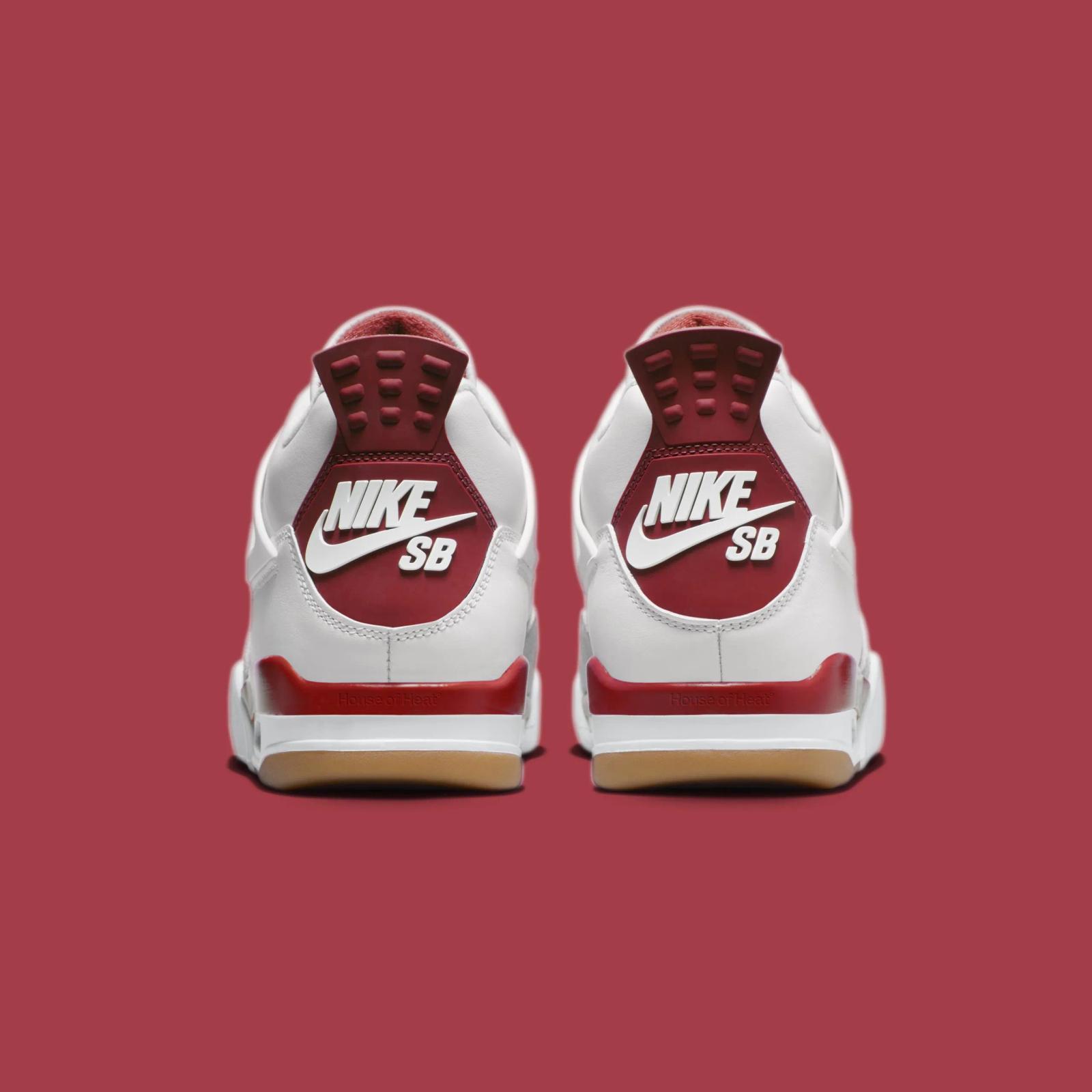 Nike SB x Air Jordan 4 Retro White Varsity Red DR5415-106