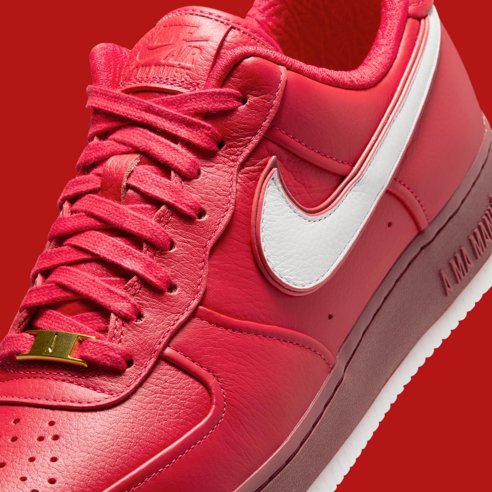 A Ma Maniere x Nike Air Force 1 Low "University Red" drops in 2026