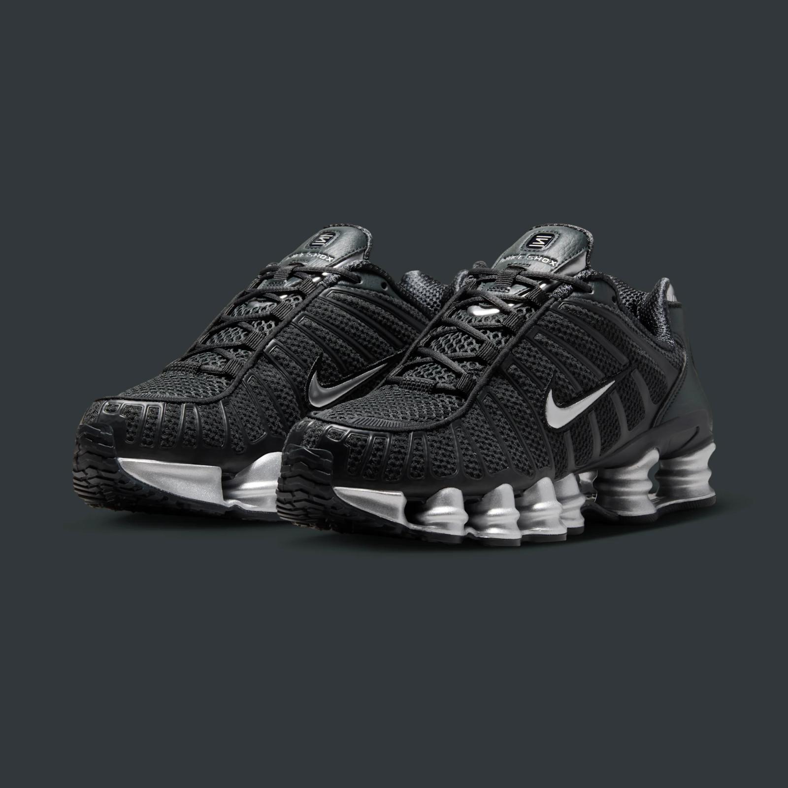 Nike Shox TL "Off Noir & Metallic Silver" drops in 2026
