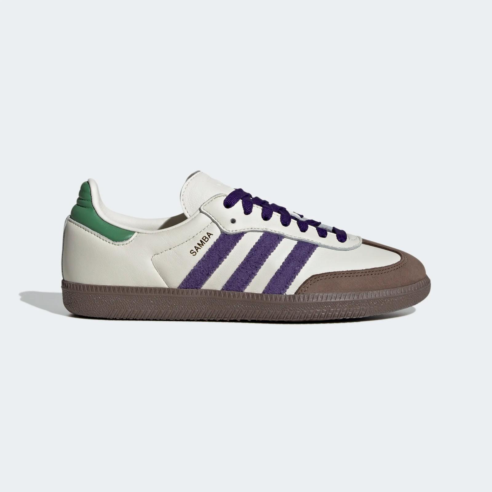 Adidas Samba OG Core Purple Preloved Green