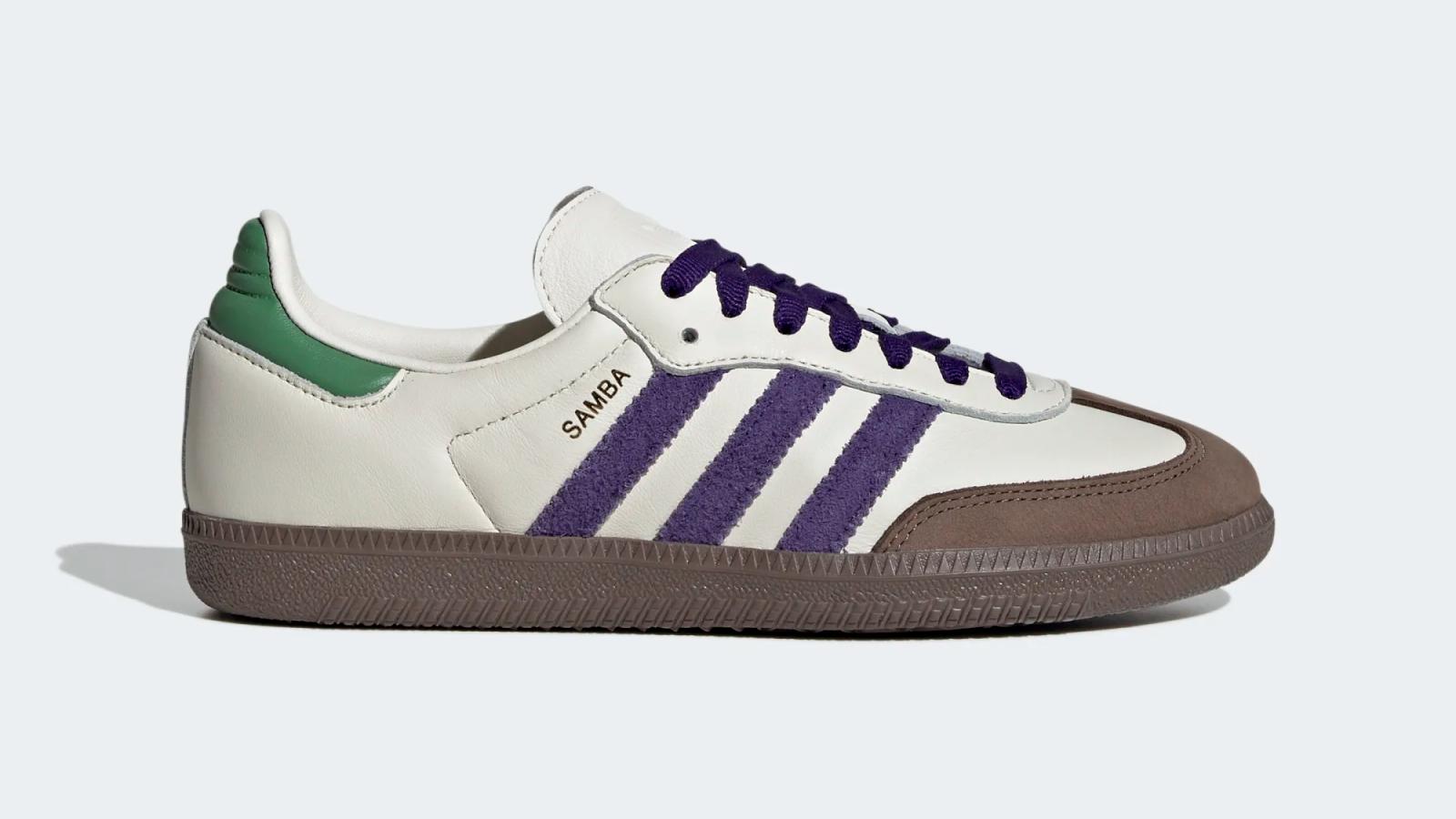 Adidas Samba OG Core Purple Preloved Green