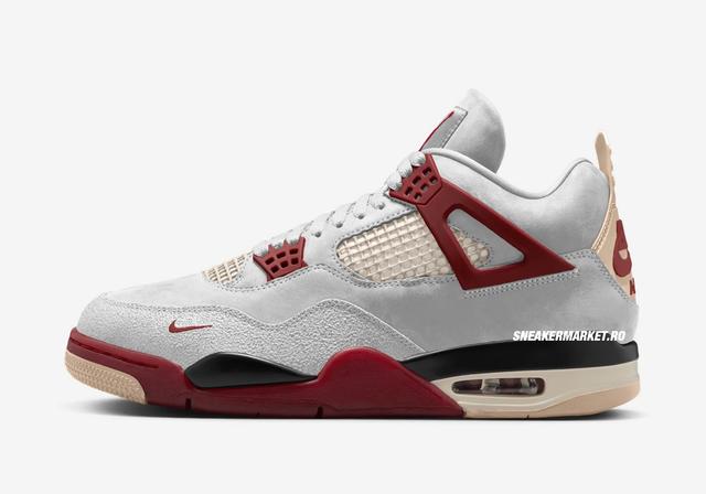 Nigel Sylvester x Air Jordan 4 Retro SP BA "Fire Red" Sail/Cinnabar/Anthracite/Muslin