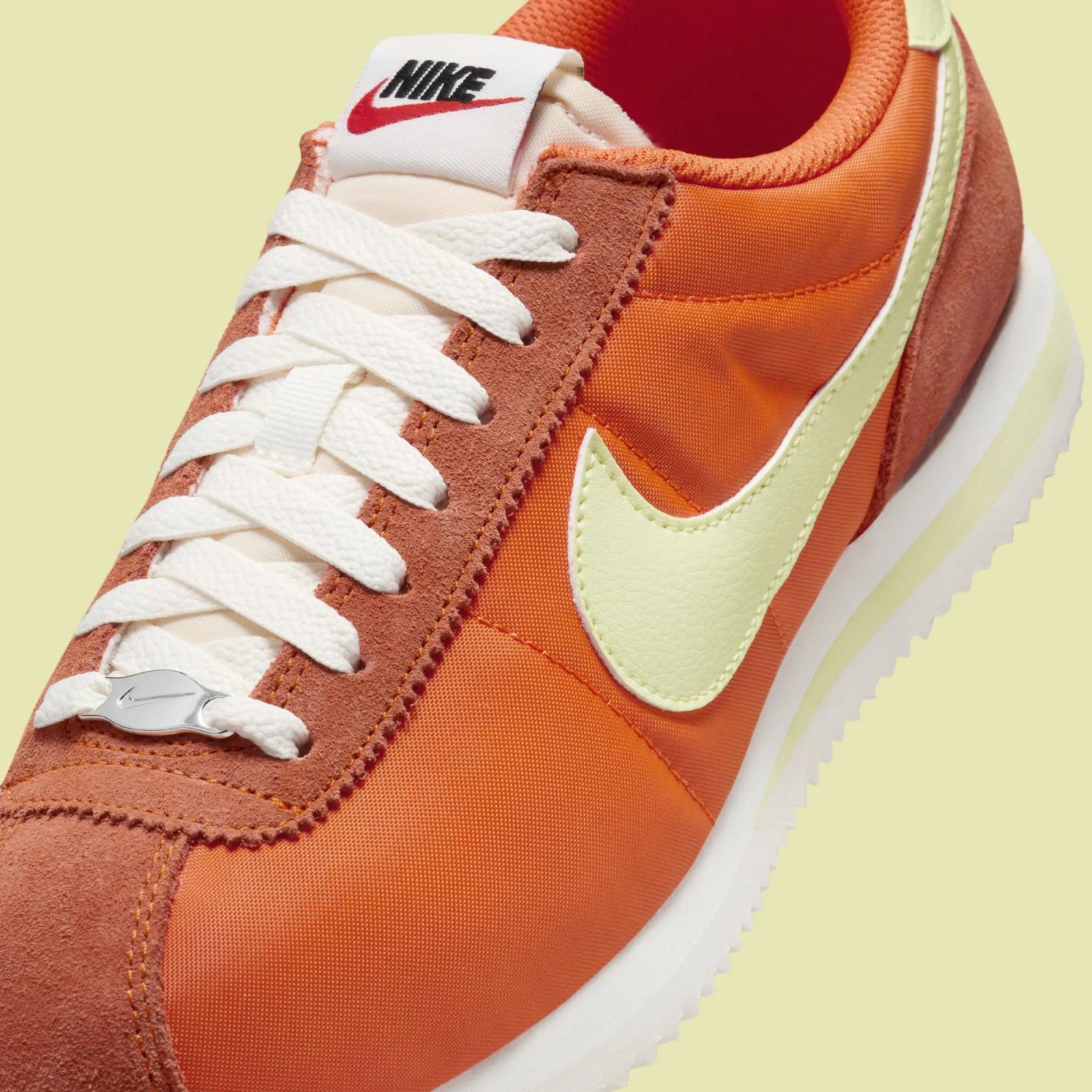 Nike Cortez Textile Safety Orange / Life Lime HJ9612-800