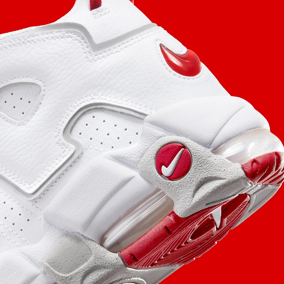 Nike Air More Uptempo White Red Grey