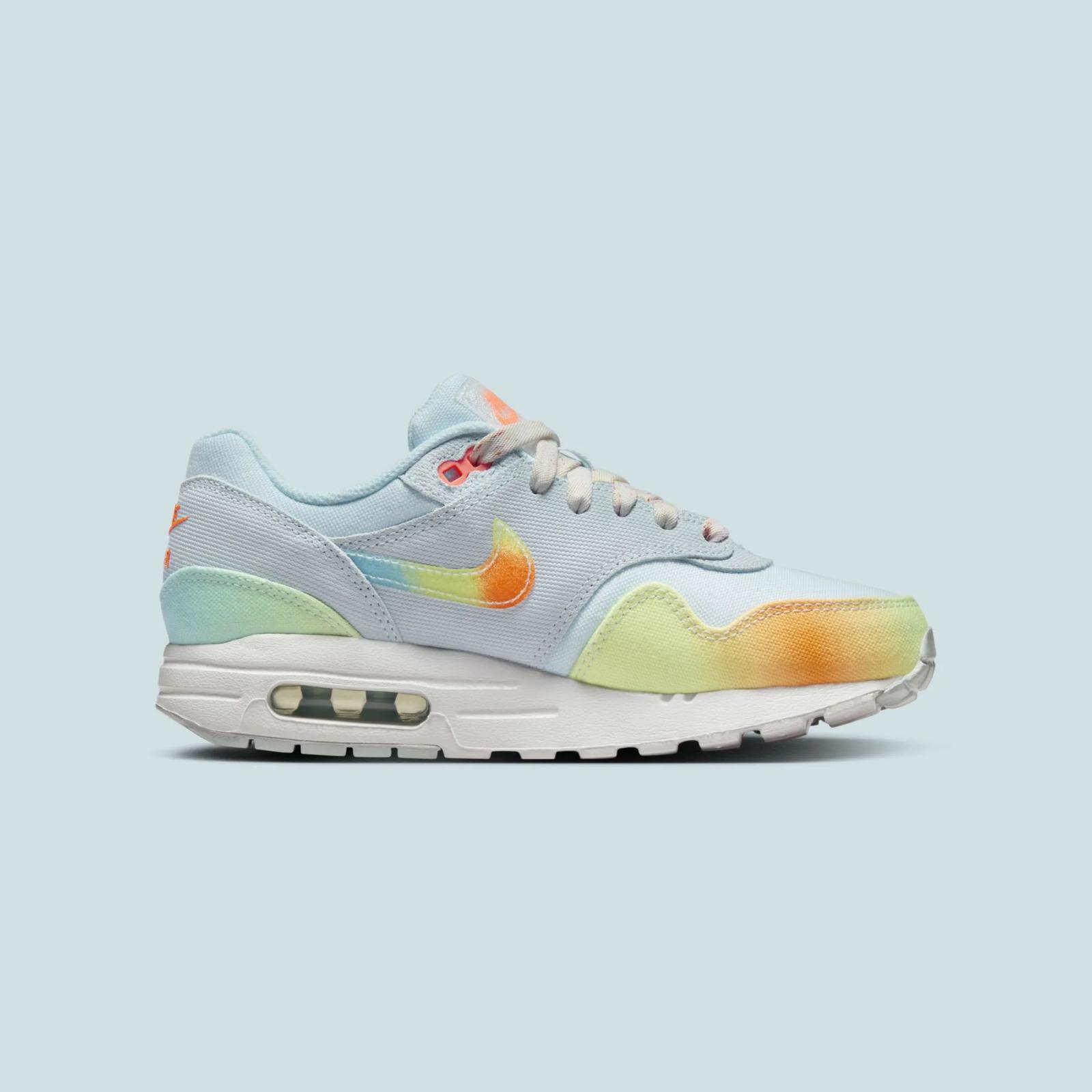Nike Air Max 1 GS Gradient Glacier Blue Total Orange HF4788-474