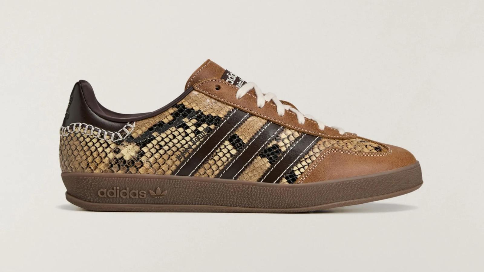 Wales Bonner x adidas Gazelle Indoor "Snakeskin" drops April 17th, 2026