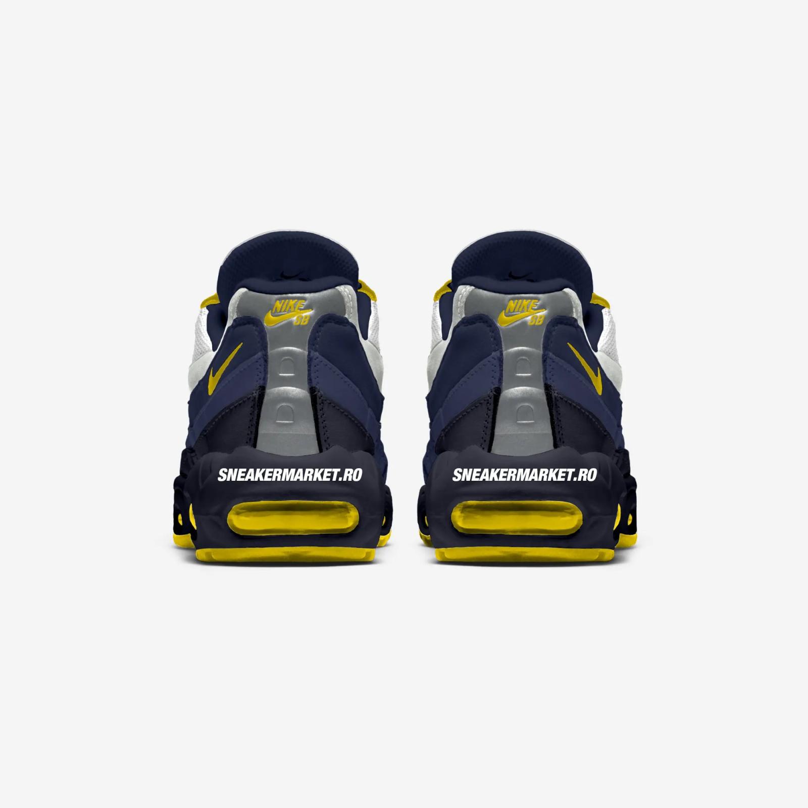 Nike SB x Nike Air Max 95 K Obsidian / Speed Yellow HQ8492-400