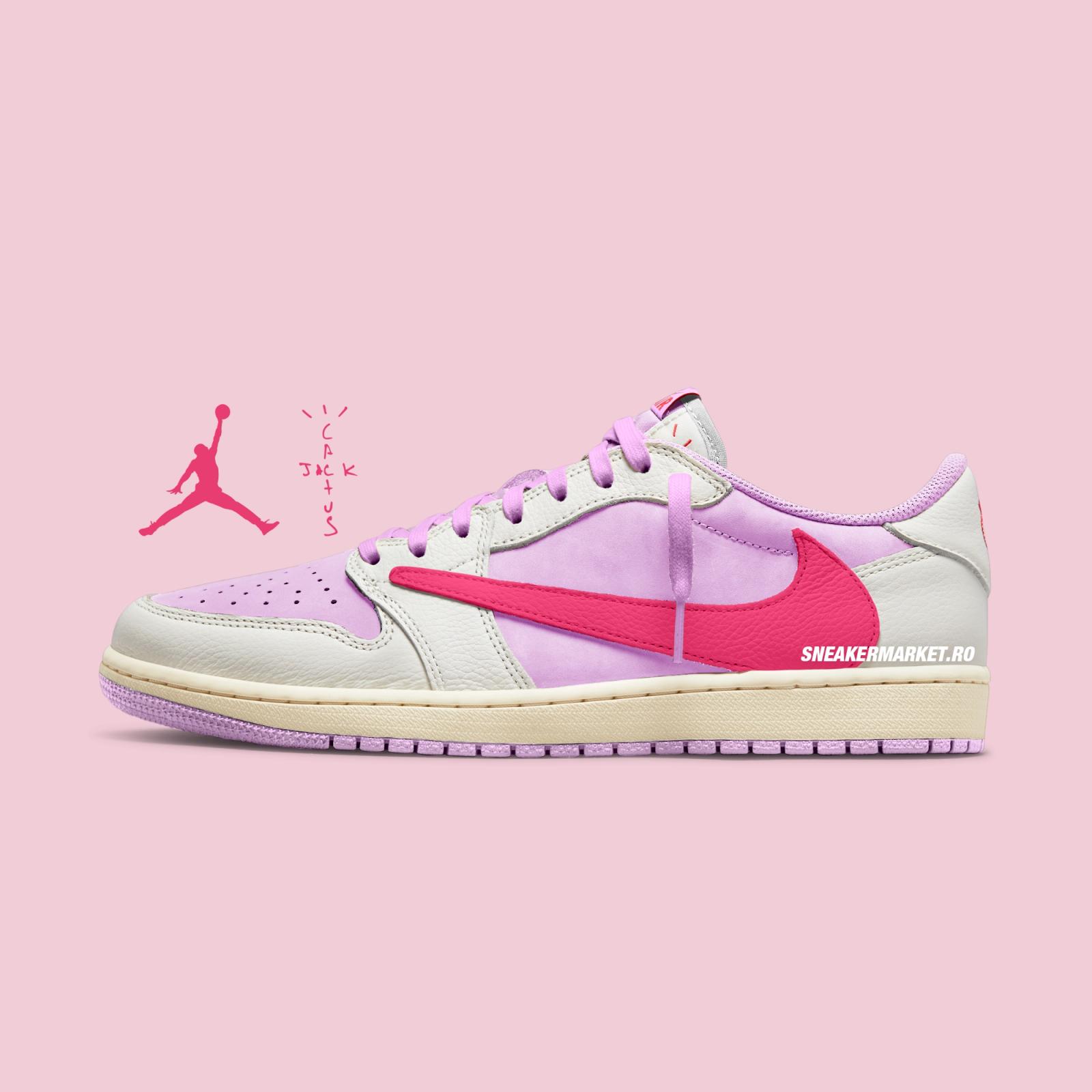 Travis Scott x Air Jordan 1 Retro Low OG “Sail & Shy Pink” se lansează în 2026