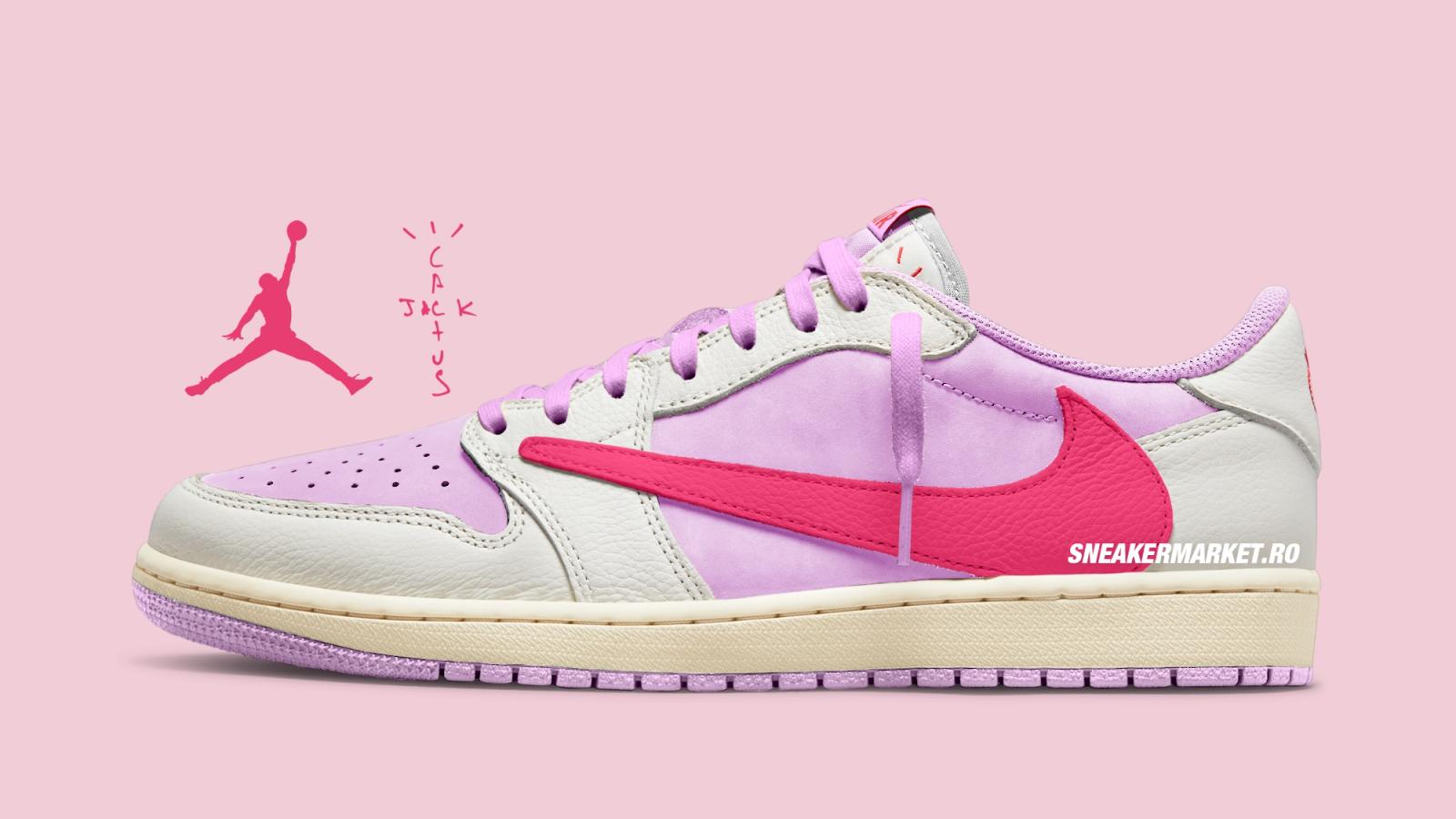 Travis Scott x Air Jordan 1 Retro Low OG “Sail & Shy Pink” se lansează în 2026