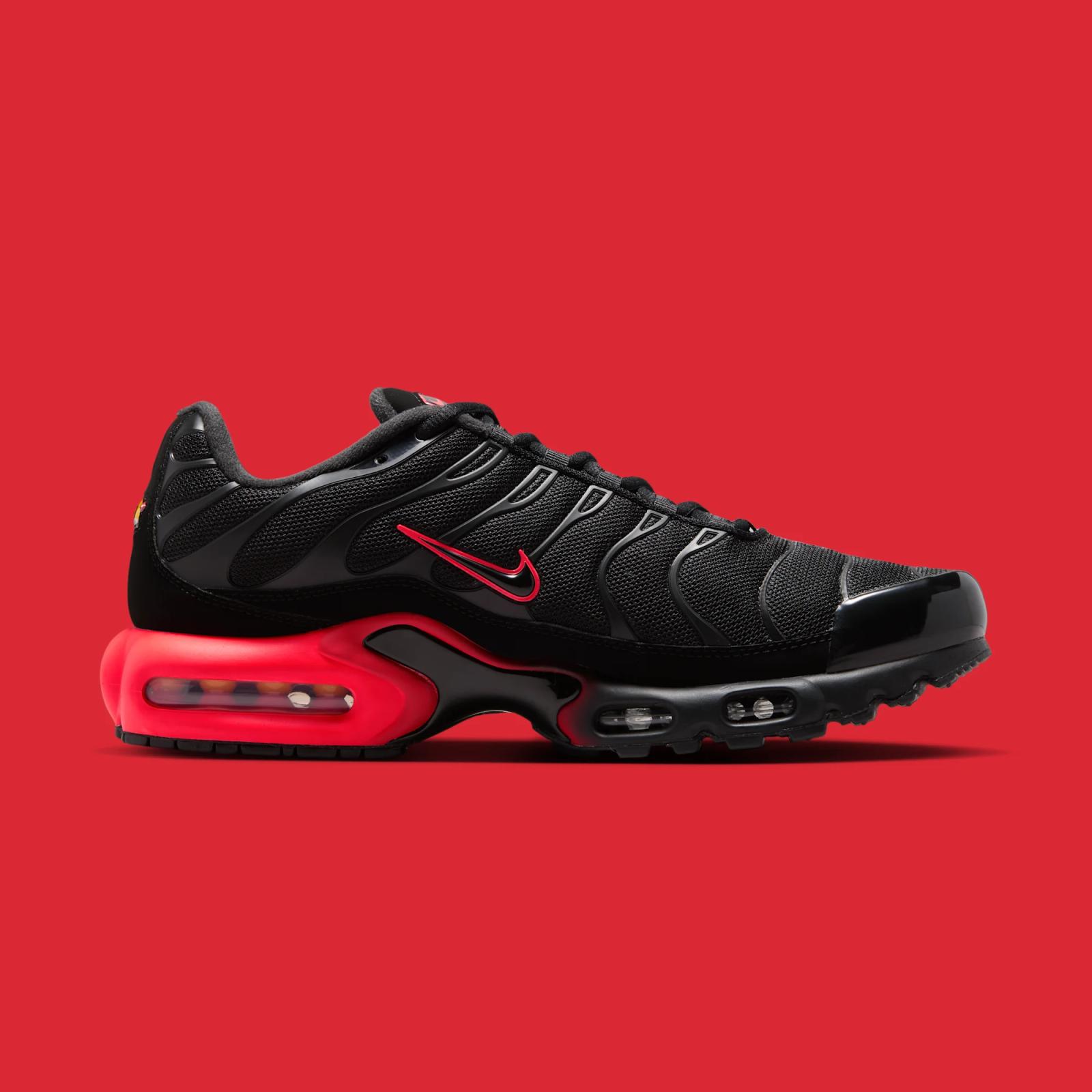 Nike Air Max Plus "Black & Bright Crimson" drops in 2026